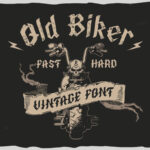 Old Biker Font Poster 1