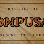 Onpusa Font Poster 3