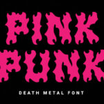 Pink Punk Font Poster 3