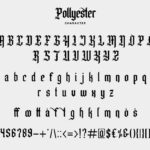 Pollyester Font Poster 9