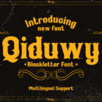 Qiduwy Font Poster 3