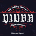 Qiuba Font Poster 3