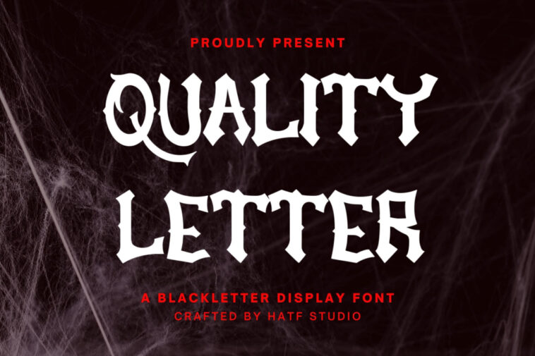 Quality Letter Font - Font Canyon