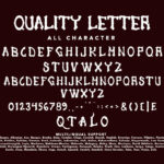 Quality Letter Font Poster 9