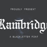 Rambridge Font Poster 3
