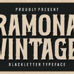 Ramona Vintage Font Poster 3