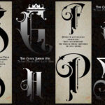 Raven Black Font Poster 9