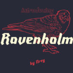 Ravenholm Slant Font Poster 3