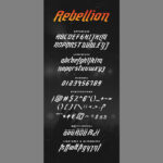 Rebellion Font Poster 8