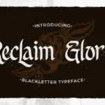 Reclaim Glory Font Poster 3