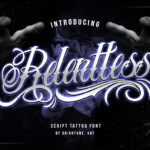 Relentless Font Poster 3