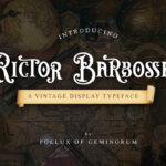 Rictor Barbossa Font Poster 3