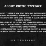 Riotic Font Poster 4