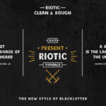 Riotic Font Poster 5