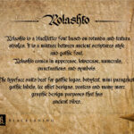 Rolashto Font Poster 2