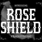 Rose Shield Font Poster 3