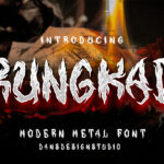 Rungkad Font Poster 3