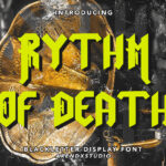 Rythm of Death Font Poster 3