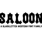 Saloon Font Poster 3