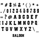 Saloon Font Poster 4