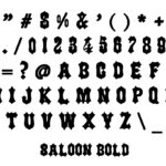 Saloon Font Poster 7