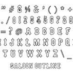 Saloon Font Poster 8