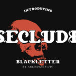 Seclude Font Poster 3