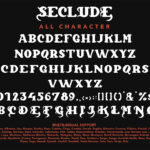 Seclude Font Poster 10