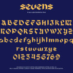 Sevens Font Poster 5