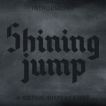 Shining Jump Font Poster 3