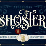 Shoster Font Poster 3