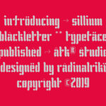 Sillium Font Poster 4