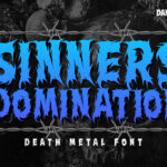 Sinners Domination Font Poster 3