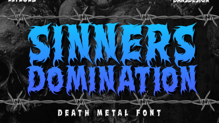 Sinners Domination Font - Font Canyon