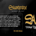 Slashmine Font Poster 4