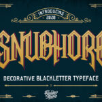 Snubhore Font Poster 3