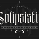 Solipsistic Font Poster 3