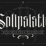 Solipsistic Font Poster 1