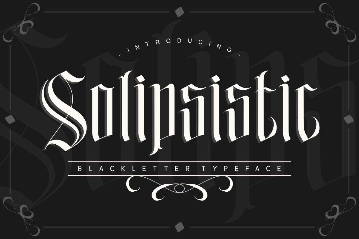 Solipsistic Font