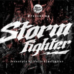 Storm Fighter Font Poster 3