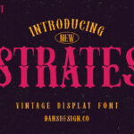 Strates Font Poster 3