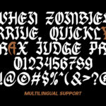 Swoxest Font Poster 9