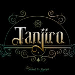 Tanjiro Font Poster 3