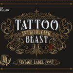 Tattoo Beast Font Poster 3