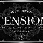 Tension Font Poster 3