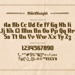 The Black Knight Font Poster 8