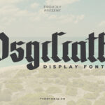 The Osgiliath Font Poster 3