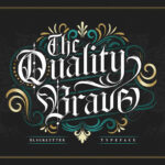 The Quality Brave Font Poster 3