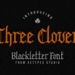 Three Clover Font Poster 3