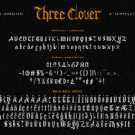 Three Clover Font Poster 7